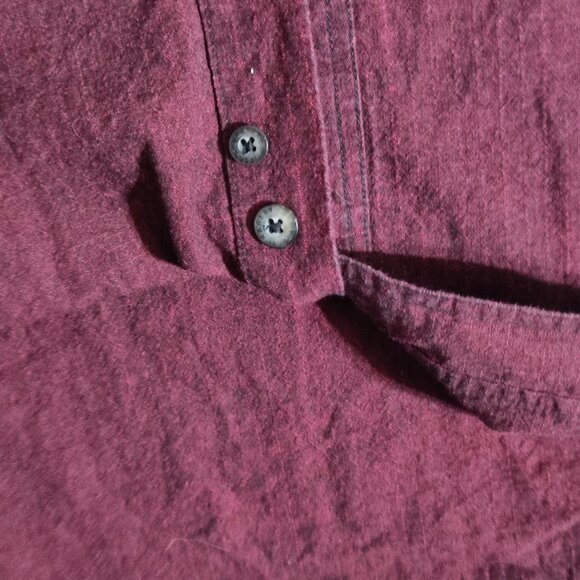 Harley-Davidson casual button down shirt men's L maroon embroidered brand name - Picture 13 of 15